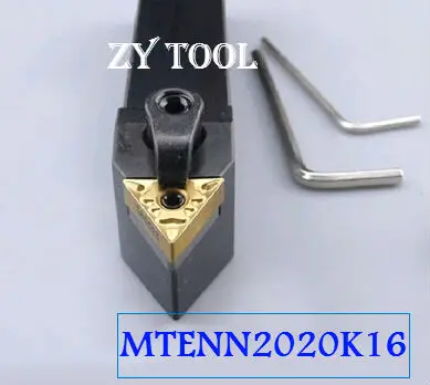 

Держатель токарного инструмента MTENN2020K16, держатель инструмента с ЧПУ, внешние токарные инструменты, токарный станок типа M Clapming, режущий инструмент для вставки TNMG1604