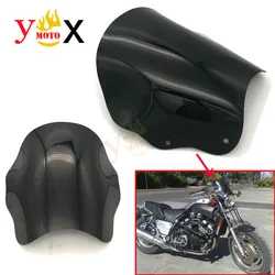 Motorcycle ABS Cruiser Front Windscreen Windshield Defector Airflow Glass For Yamaha Cruiser Vmax 1200 VMAX1200 V-MAX1200