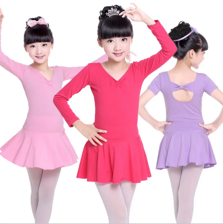 Kid Ballerina Bowknot Ballet Dress Dance Leotards Gymnastics Tutu for Girls Dance Costumes Dancing Clothes Dancer Child Clothing