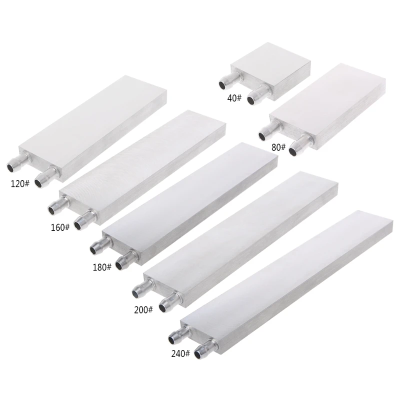 Primary Aluminum Water Cooling Block 40*40mm for Liquid Water Cooler Heat Sink System Silver Use For PC Laptop CPU