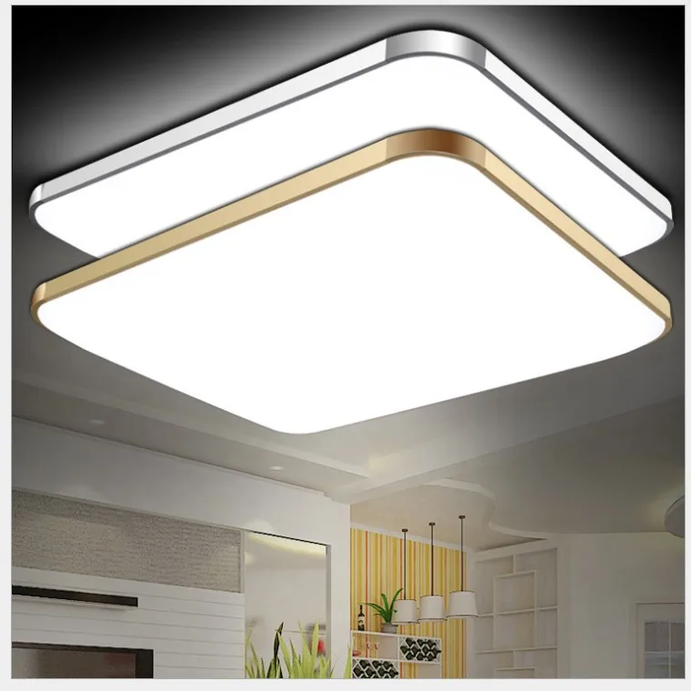 

LED ceiling light Modern Minimalism High brightness rectangular Remote control adjustable ultra-thin candy color ceiling lamp