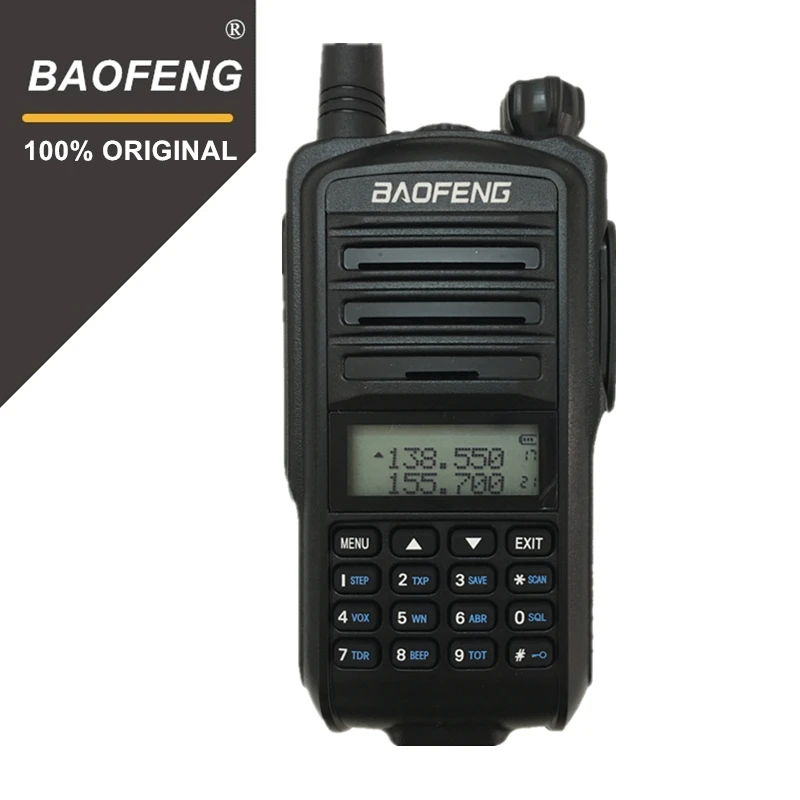 100% Original BaoFeng UV-7R Walkie Talkie Dual Band 5R PLUS UHF/VHF Portable Two Way Radio Receiver Police HF Ham Transciver