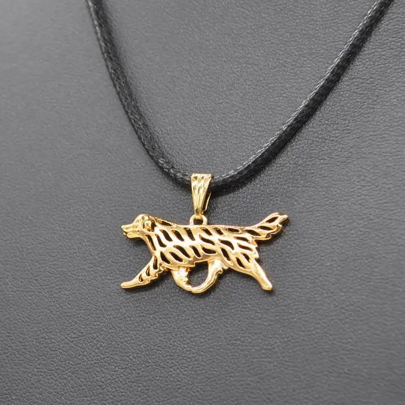 Lovers Rope Chain Alloy Pendant Necklaces Women's Metal Leonberger Necklaces