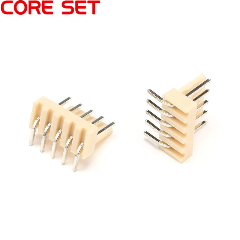 50pcs/lot KF2510 KF2510 2/3/4/5/6/8/9/12 AW/AWT 2510 2.54 mm Male Connector Right Angle Pin Header 2.54mm