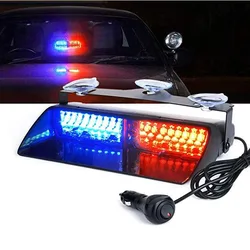 DC 12V Car Truck Emergency Flasher Dash Strobe Warning Light Daytime Running Flash LED Police Lights 16 LEDs 18 Flashing Modes