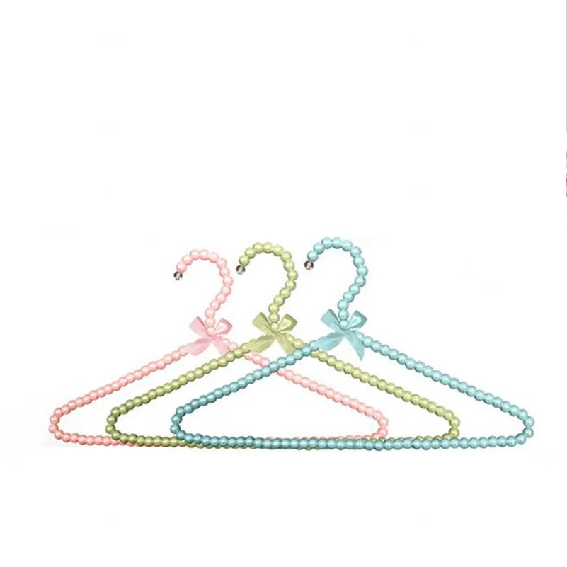 

10pcs/lot Baby Plastic Pearl Hangers For Clothes Rack Children Dress hanger