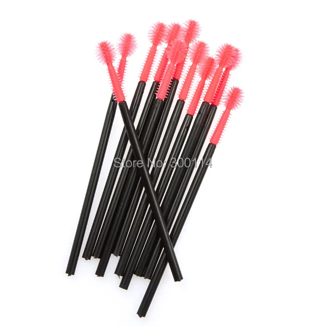 Wholesale 50,000pcs Mascara Applicator Wand Makeup Magenta Tentacles Disposable Mascara Wand Brush Silicon Eyelash Brush Spooler