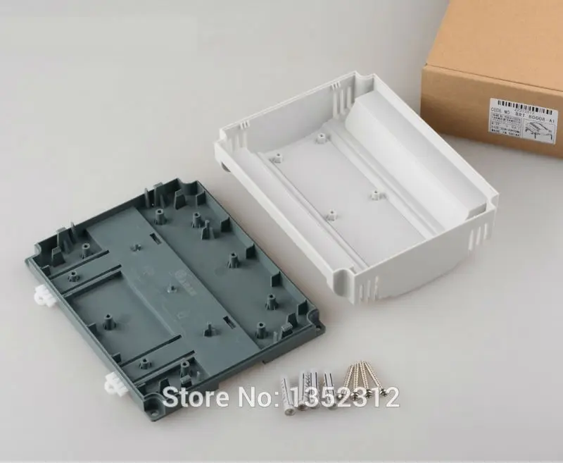 8 pcs/lot 174*139*57mm plastic enclosure for electronic PCL instrument box Din rail enclosure ABS fireproof project control box