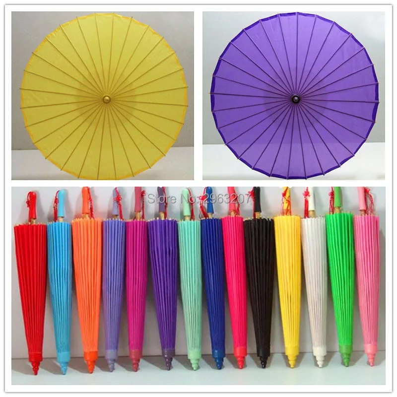 

50pcs outdoor wedding parasols Chinese elegant long straight craft umbrellas stage performance dancing props