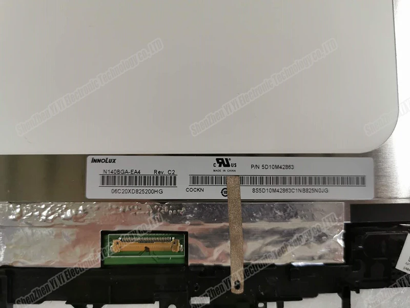 Imagem -02 - Painel de Substituição da Tela Sensível ao Toque com Moldura para Lenovo Display Led 14.0 hd Lenovo Yoga 53014ikb 81h900 Yoga 530-14arr 14