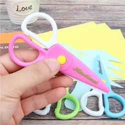 Child Safety Scissors prevent hand injury DIY photo Plastic Student Scissors/Paper-cutting Scissors