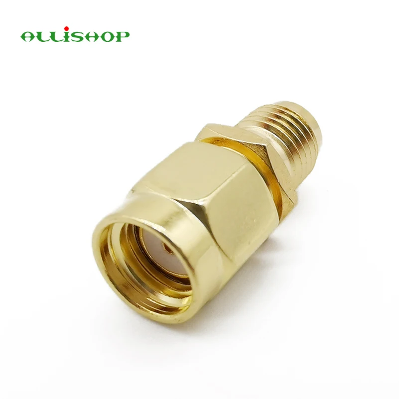 Allishop Rf Sma Connector Sma Vrouwelijk Naar Rp Sma Male Plug Connectors Adapter Vergulde Rechte Coax Rf Adapters
