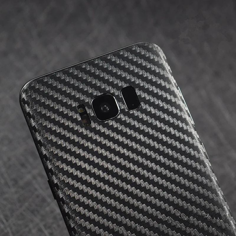 3D Carbon Fiber Skins Film Wrap Skin Phone Back Paste Film Sticker For SAMSUNG S20 Ultra S10 Plus S10e S9 S8+ Note 10+ Note 8 9