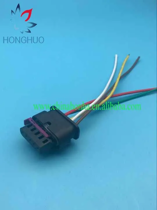 

5 Pin/Way Nitrox Sensor Plug Mass Air Flow Sensor Meter MAF Connector Socket With Pigtail 4F0 973 705