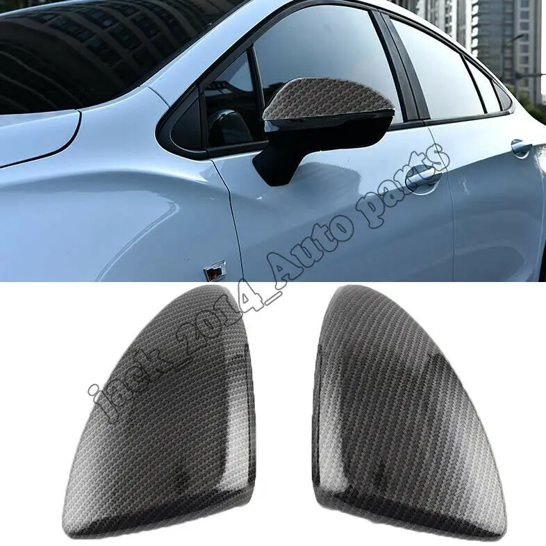 

For Chevrolet Cruze 2017-2018 Carbon fiber Side Rear View Mirror Trim Cover 2pcs/SET