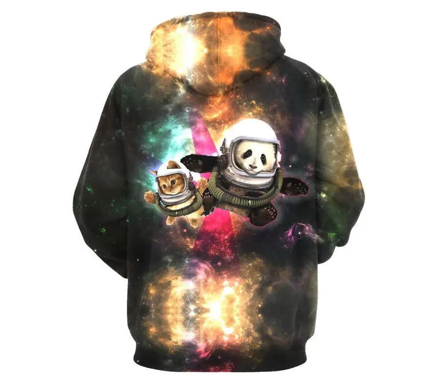 Sweat-shirt à capuche avec impression 3d, XXXL, pour homme et femme, sweat-shirt avec capuche, impression graffiti, chat, galaxie, décontracté, grande taille, pour automne et hiver