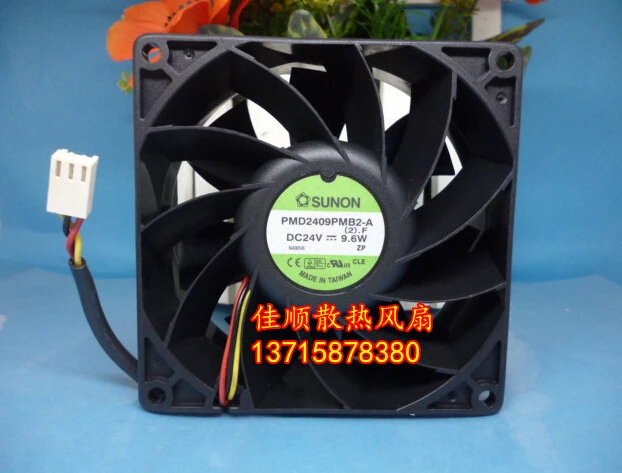 genuine  PMD2409PMB2-A 90*90*38 24V 9.6W 3 wire converter fan