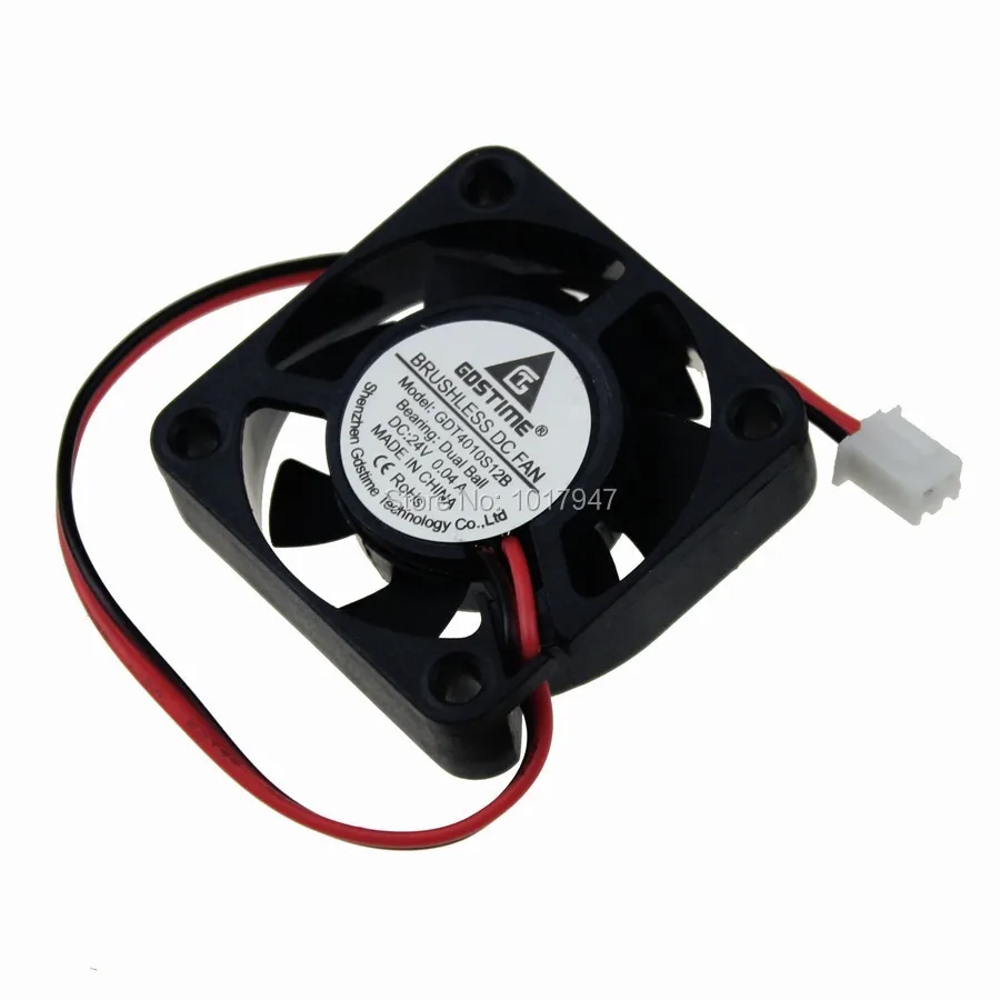 20Pieces LOT Gdstime DC 24V 2Pin 4cm 40mm X 10mm Ball Bearing Brushless Exhaust Cooling Fan