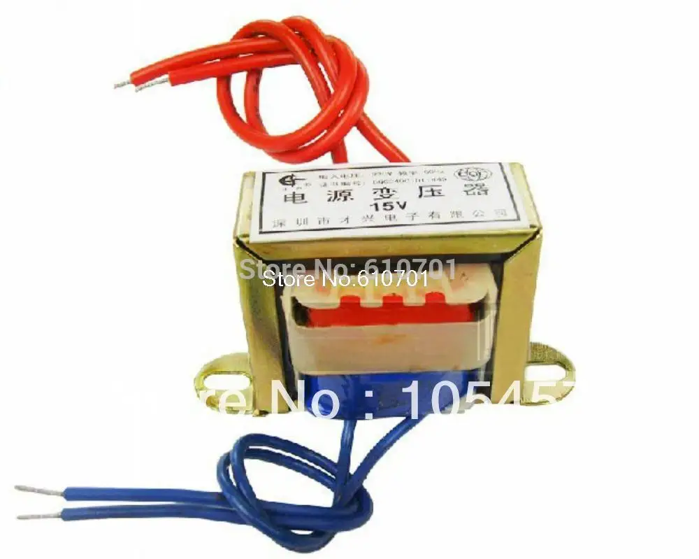 (1)EI48*24 AC6V/9V/12/15/18V/24V Output Voltage 10W EI Ferrite Core Input 220V 50Hz Vertical Mount Electric Power Transformer