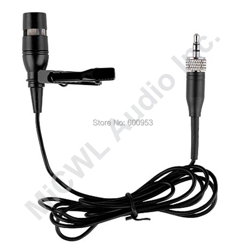 Free Shipping Hot sale 3.5mm Microphone Lavalier Clip Microphone for Shure Audio Technica Sennheiser MiPro AKG Wireless System