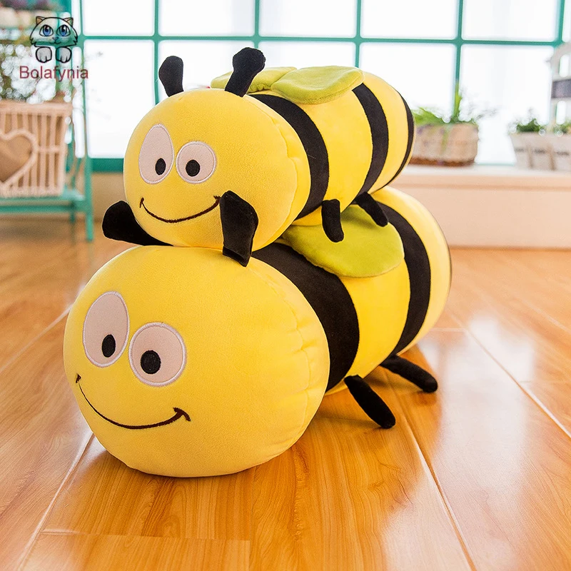 

Yellow Cute Bee Cartoon Children Stuffed Plush Toy Birthday Gift