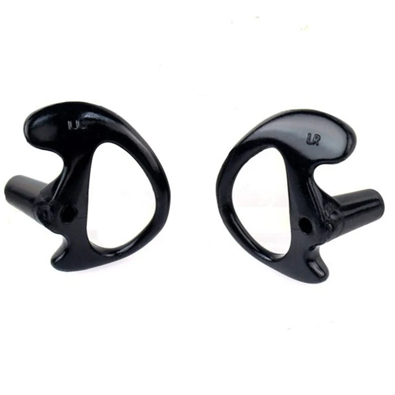 10 Pairs Black Silicone Soft Earbud Covert Acoustic Tube Middle for Ham Radio Walkie Talkie Universal for two way radio