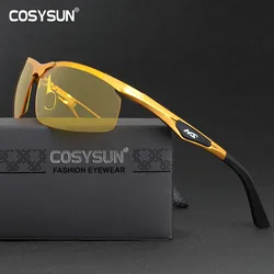 Night Vision Driving Glasses Men night driver Goggle men Sunglasses for Night vision Lens Aluminium Alloy Night sunglasses men