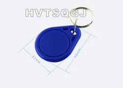 500 pcs 무료 배송 13.56 mhz nfc 215 칩 다채로운 사용자 정의 rfid abs keyfob/rfid 키 체인 태그