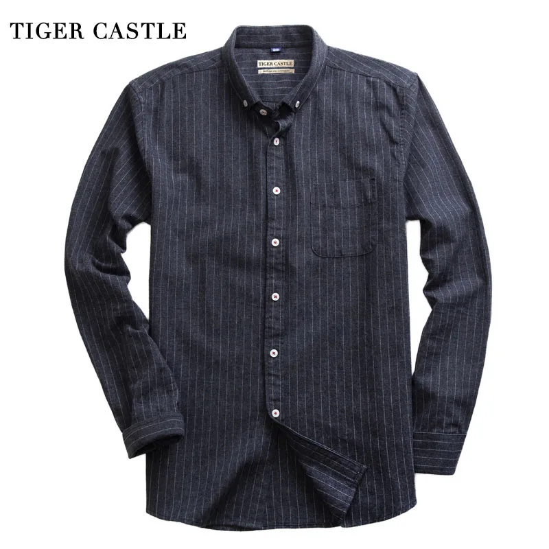 

Fashion Sloid Striped Black Shirts Men High Quality Slim Fit Spring Dress Shirt Mens Long Sleevee Designer Camisa Masculina