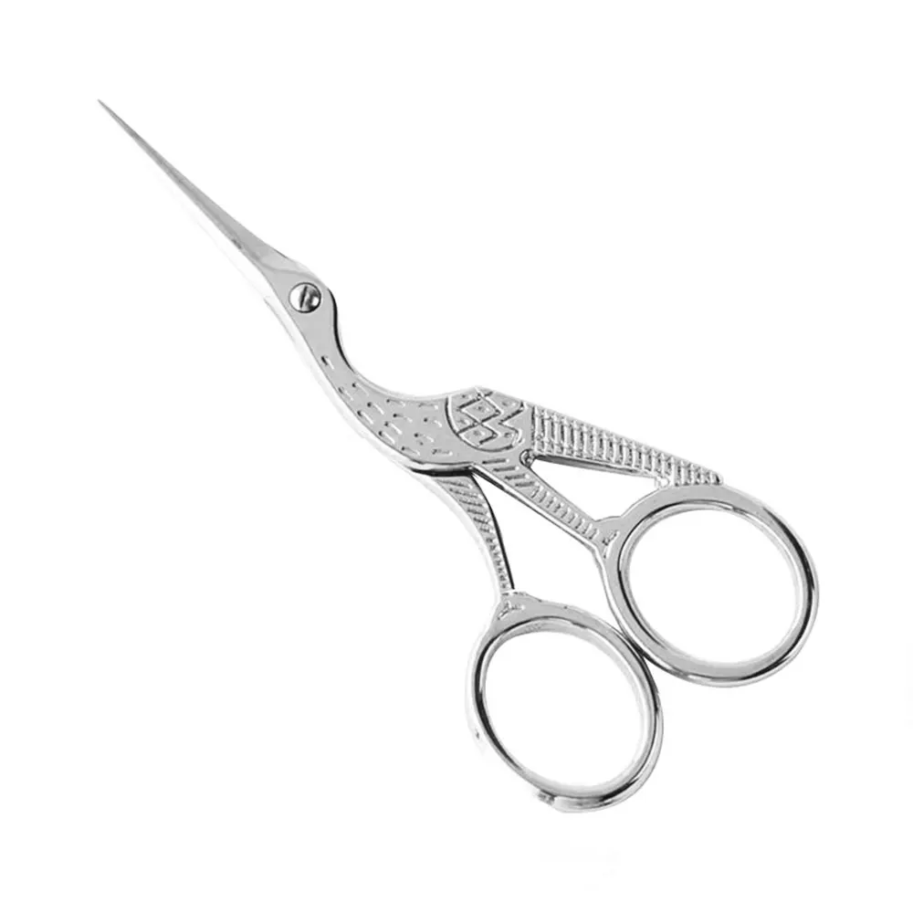 Dighealth Stainless Steel Embroidery Scissors Bird Style Nail Art Stork Sewing Scissors Manicure Cuticle Cutter Styling Tools