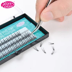 NEW Natural Thickness Dovetail Silk Eyelash Individual Lashes for Professional Eyelash Extension