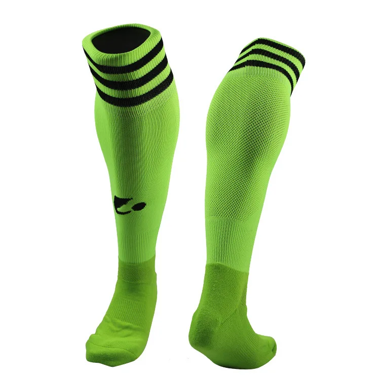 Kids Football Soccer Socks Sport  Kids Above Knee Tube Durable meias Strips Children Medias Futbol Knee High Athletic Socks Pink