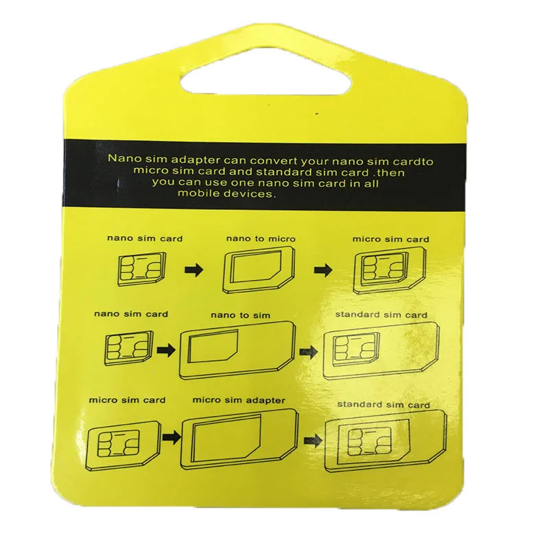 5 in 1 Universal Mini SIM Card Adapter Storage Case Kits For Nano Micro SIM Card TF Memory Card Reader