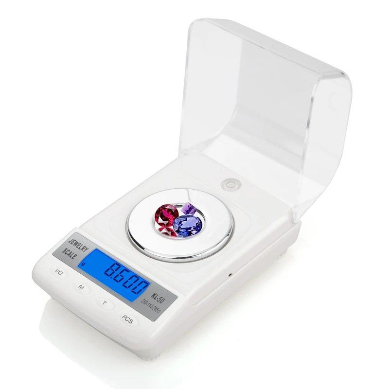 0.001g Precision Digital Jewelry Scale 50g 100g Electronic Diamond Milligram Ounce Scales Gem Carat Lab Counting Weight Balance