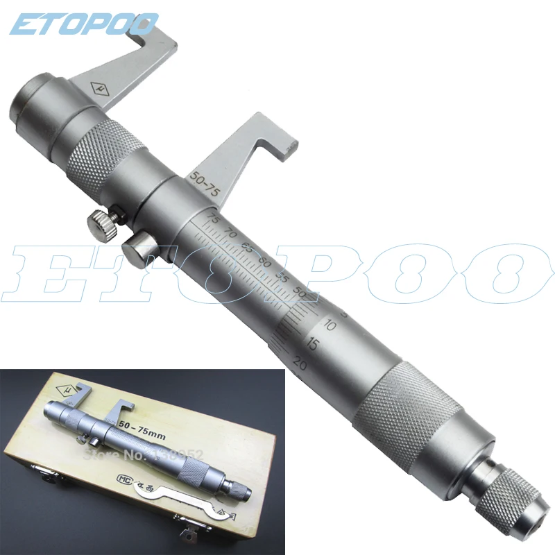 

50-75mm Accuracy 0.01mm Inside Screw Gauge Metric Internal Micrometers Carbide Measuring Tools