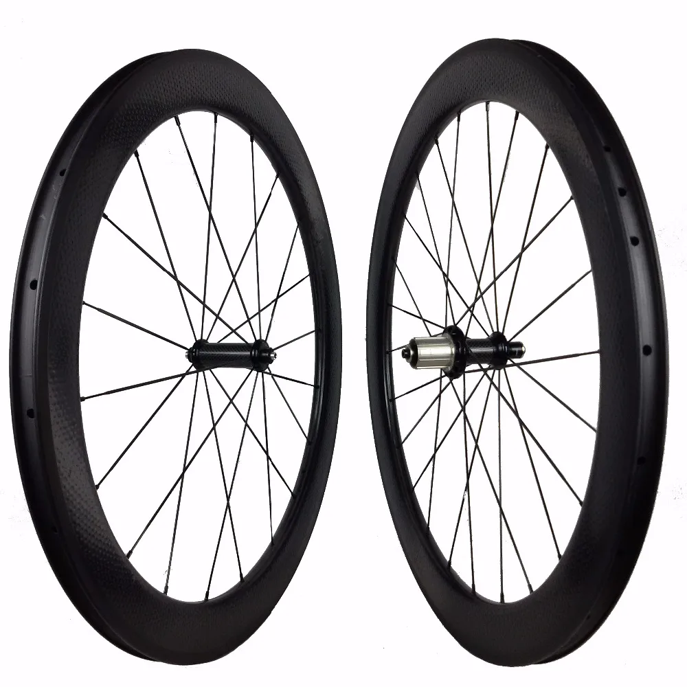 Wonderful Quality Dimple Carbon Tubular Wheelset 50 mm Very Shine Dimpled Rim Surface Bike Wheel Decals&Logo Stickers Available