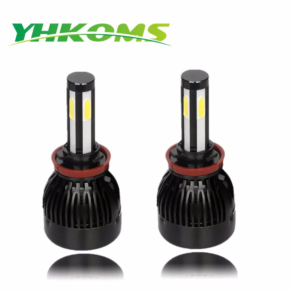 YHKOMS H11 LED H4 H8 H1 H1 H13 880 881 H27 9005 HB3 9006 HB4 9004 9007 D1S D2S D4S LED Headlights Bulb Cabus Error Free 6000K