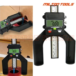 ETOPOO Digital Depth Gauge Digital Tread Depth Gauge LCD Magnetic Self Standing Aperture 80mm Hand Routers