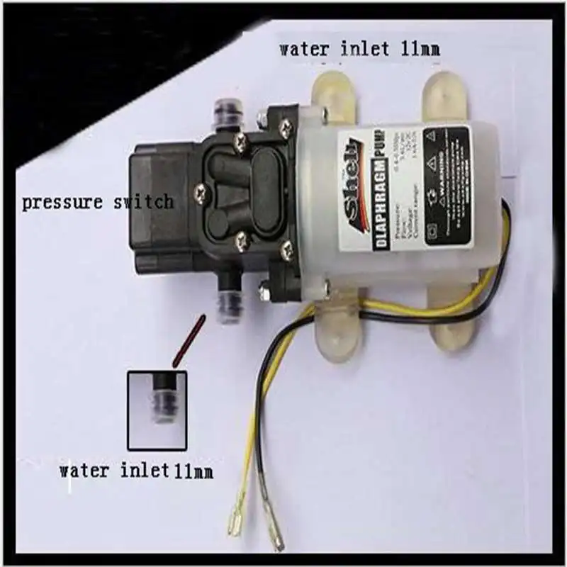 

DC 12V 2.5-3L/M Lift 50M 0.55-0.6Mpa Electric Mini Diaphragm Pump Self-priming Booster Pump For Garden Irrigation HZBZ-3865