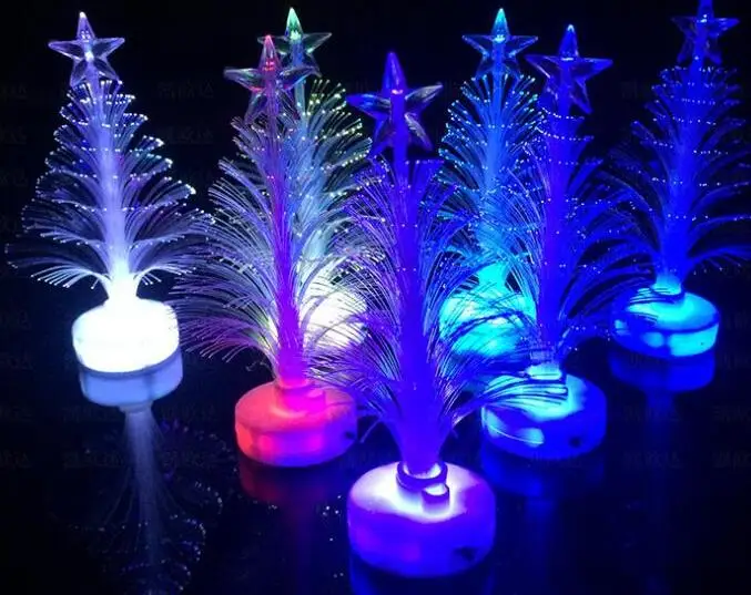 

Christmas Decorations Flashing Christmas Tree LED flash fiber bar party celebration props candle lights lamp children toy gift