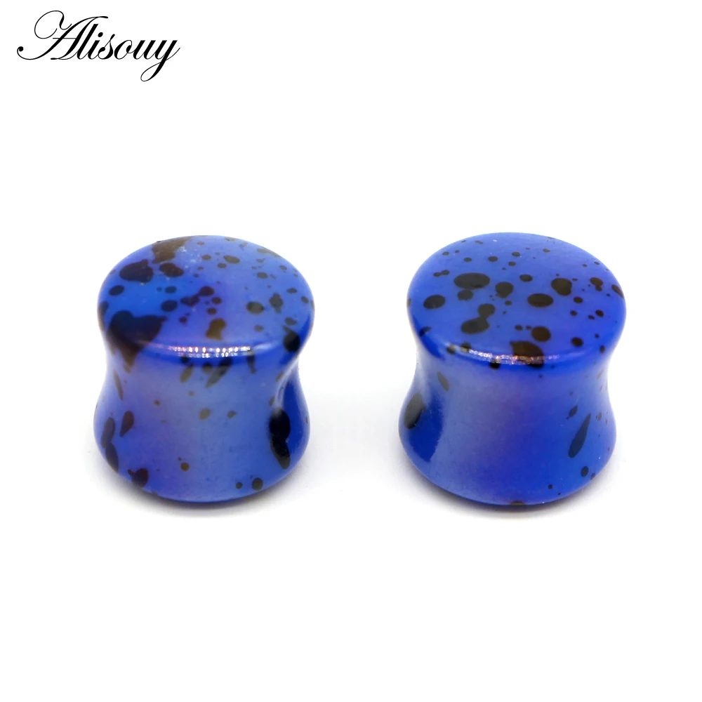 Pair new acrylic ear plugs tunnels piercing expander ear stretcher 4-20mm Ear gauges flesh tunnels Earring Plugs body jewelry