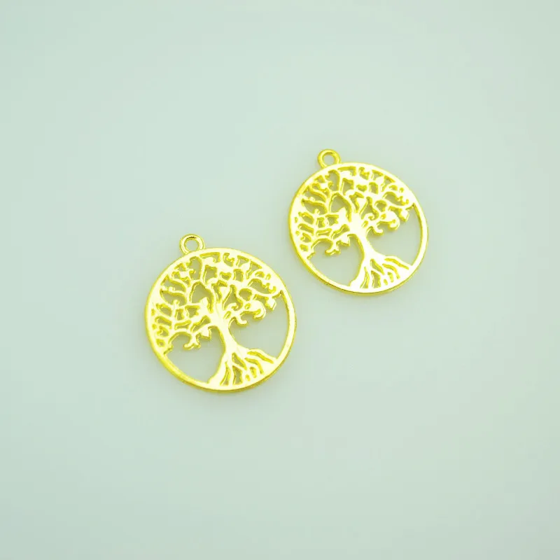 10pcs/lot Fashion gold color Alloy tree Charms Fit Pendants & Necklace Jewelry Findings DIY Handcraft  29*25mm 4133A