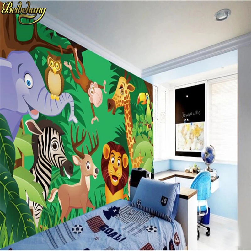 papel de parede 3D Photo wallpaper for walls 3 d Catoon Wall Mural For Kids Wall Print Decal Hoom Decor papel wall Whale ball