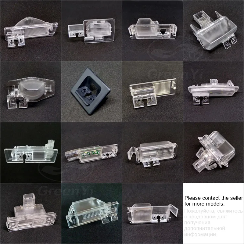 GreenYi سيارة كاميرا الرؤية الخلفية تركيب قوس لوحة ترخيص أضواء لنيسان GT-R ليفينا تيدا Geniss 2005-2015 سيارة #6