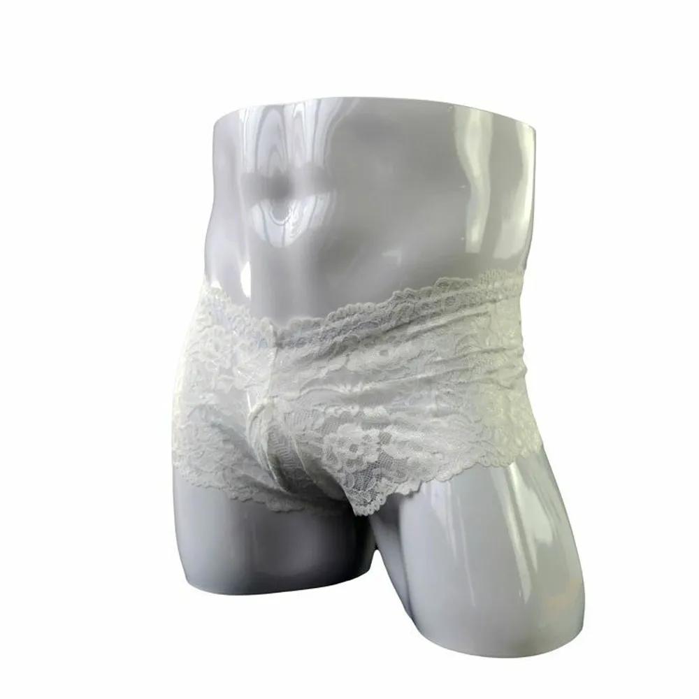 Männlichen Sexy Hose Höschen Unterwäsche Farbe Spitze Transparent Großen Boxer für Männer ZJH884P-2