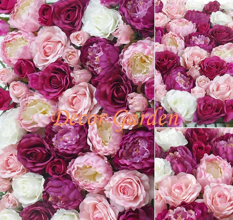 Artificial Silk Peony Flower Heads, Wedding Wall Arch, Home Party Decorative, High Quality Flowers, DIY, 50Pcs