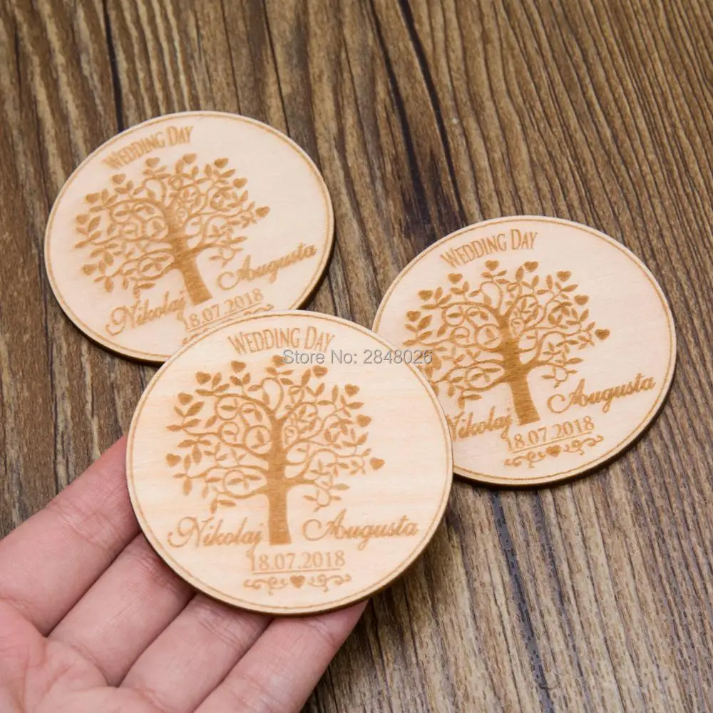 

personalized Circles The tree save the date magnet,Wooden Saved the Date, Wedding birthday baby bridal shower party favors gifts