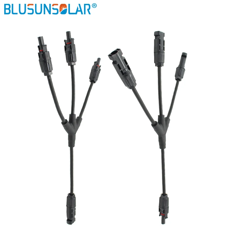 

Blusunsolar 5 Pairs Solar Connector Y Branch 3 To 1 IP67 Flexible Solar Panel Solar Parallel Connector ( Male/Female )- LJ0156