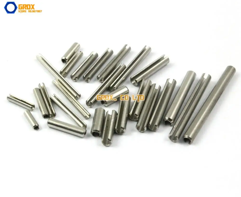 200 Pieces M2.5 x 16mm 304 Stainless Steel Slotted Spring Tension Pin Sellock Roll Pin