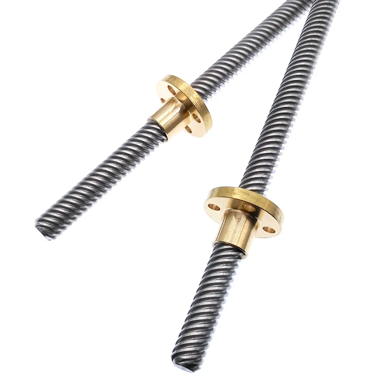 Lead Screw T8 600mm Linear Guide 3D Printers Parts helical pitch 2mm 4mm 8mm 10mm 12mm Trapezoidal Screws with nut image 4